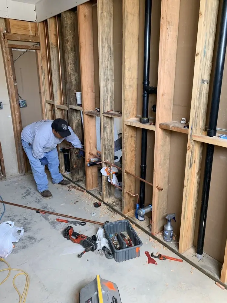 Commercial rough-in plumbing for Trenchless Sewer Repair in West Carson